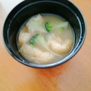 毎日のお味噌汁178杯目＊ブロッコリーと油揚げ